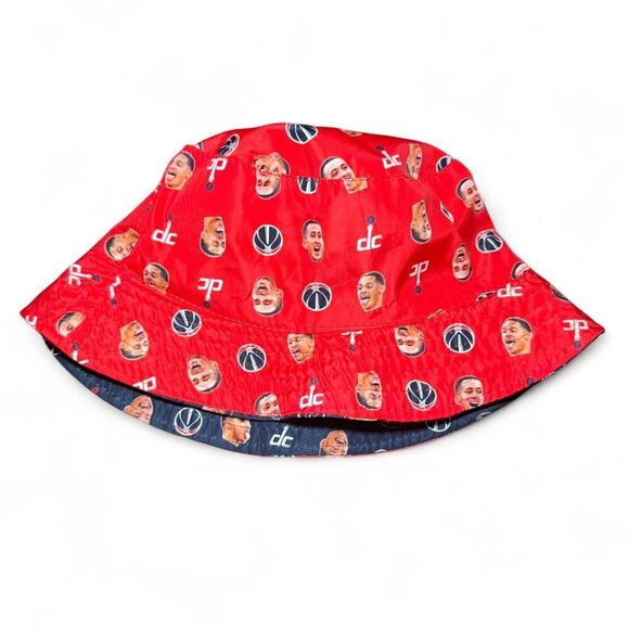 Washington Wizards Reversible Bucket Hat Player Face & Logo Print NBA Basketball - Picture 3 of 4